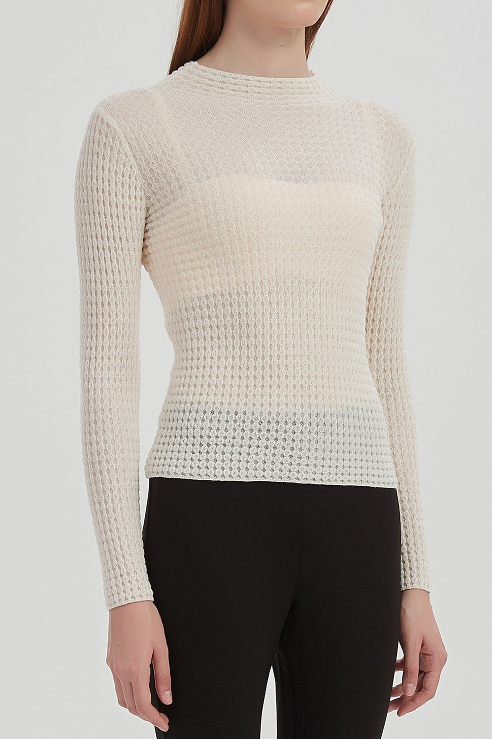 Auden Merino Wool Mock Neck Top