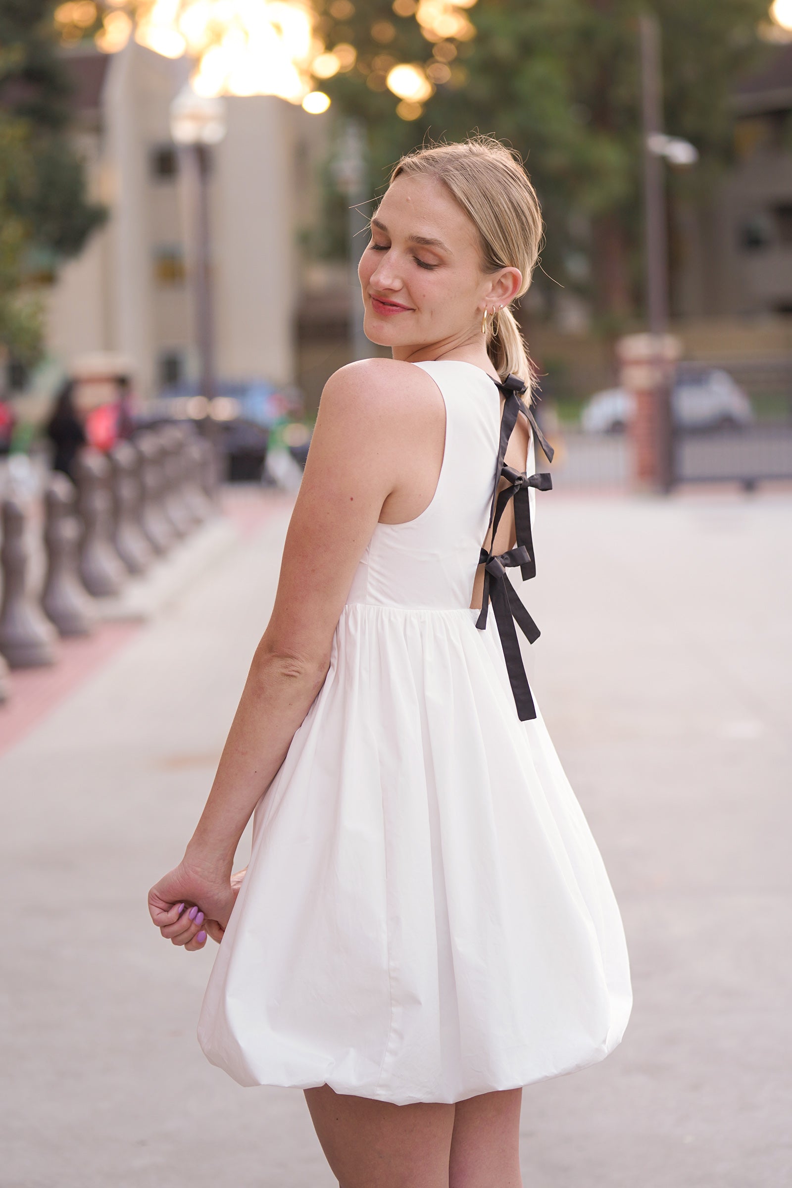 Brea Tie Back Bubble Dress