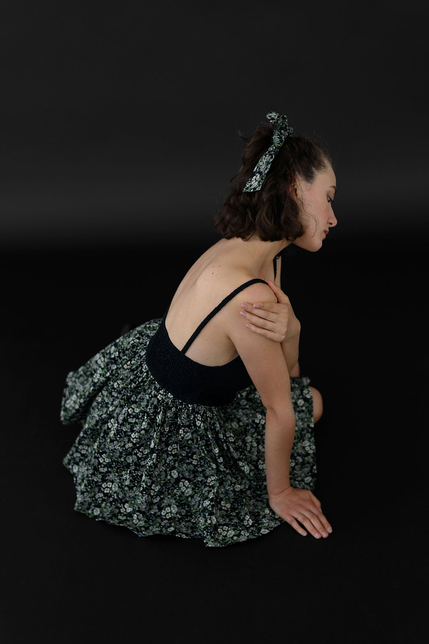 Bianca Smocked Ballerina Mini Dress - Floral