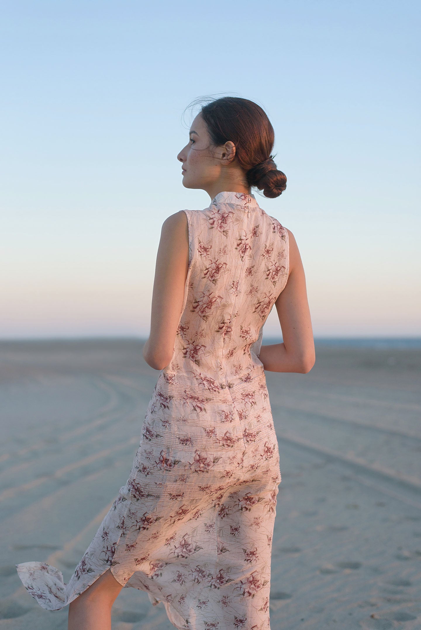 Chloe Pintuck Ramie Dress