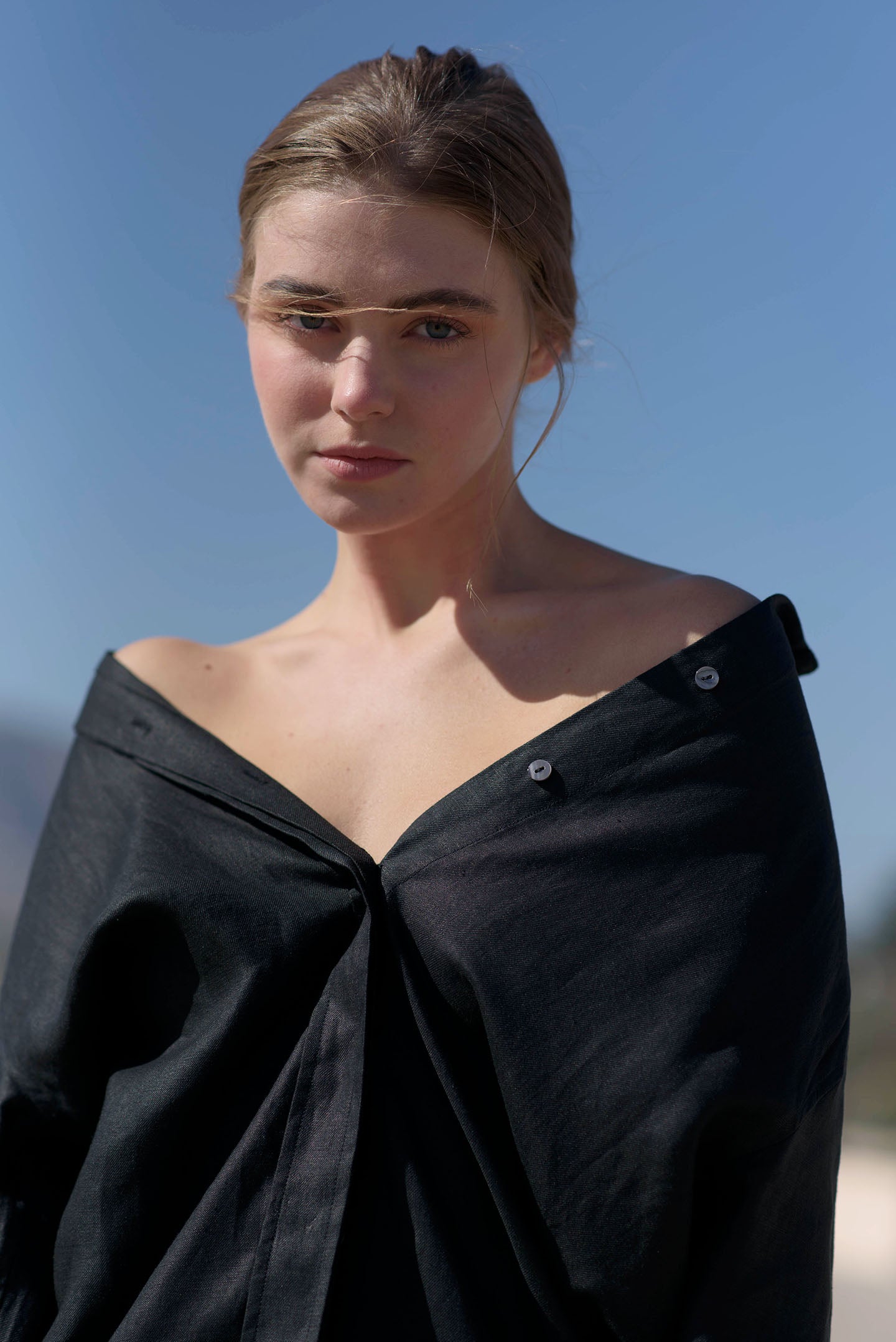 Mia Linen Twill Oversized Shirt