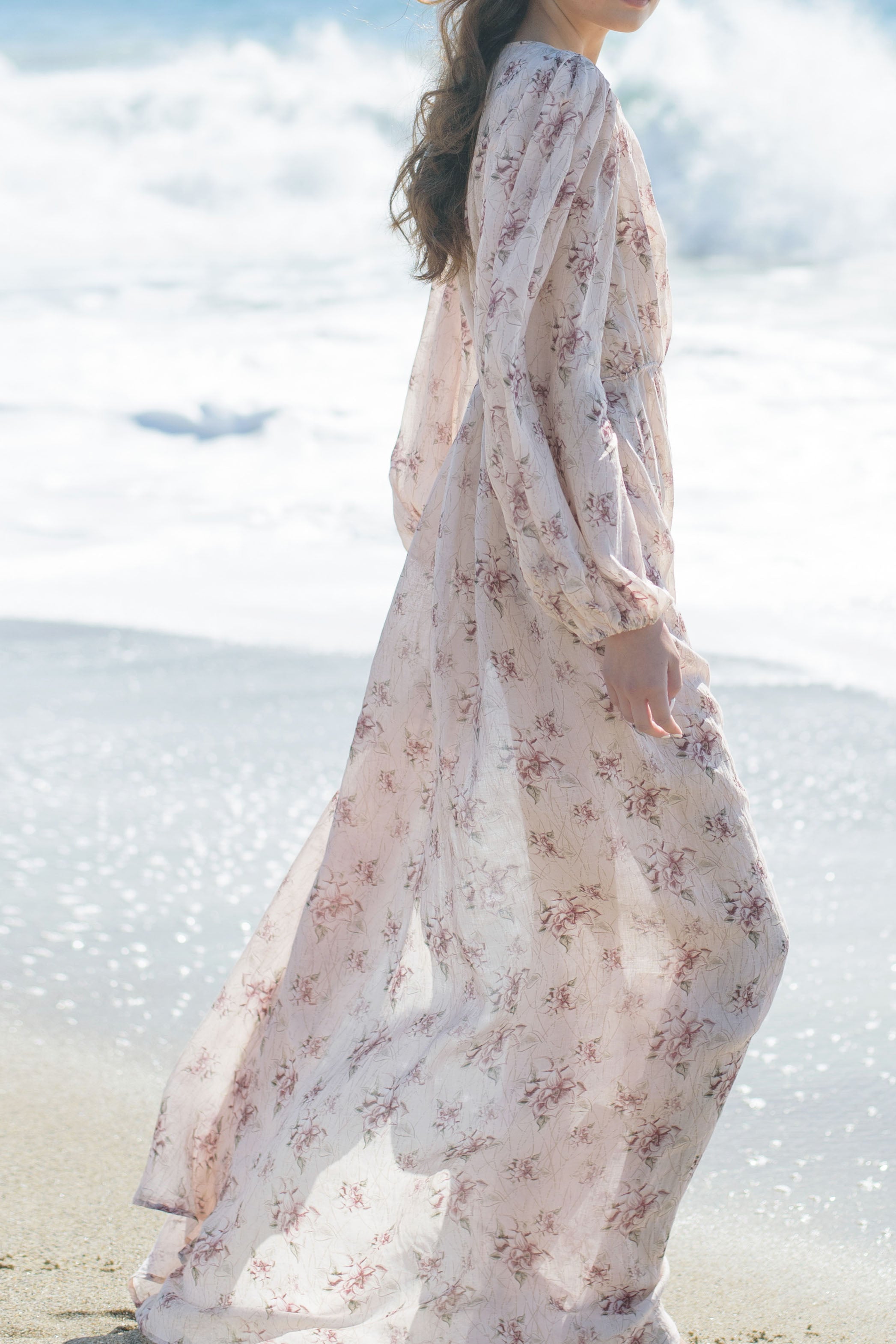Elena Ramie Wrap Dress
