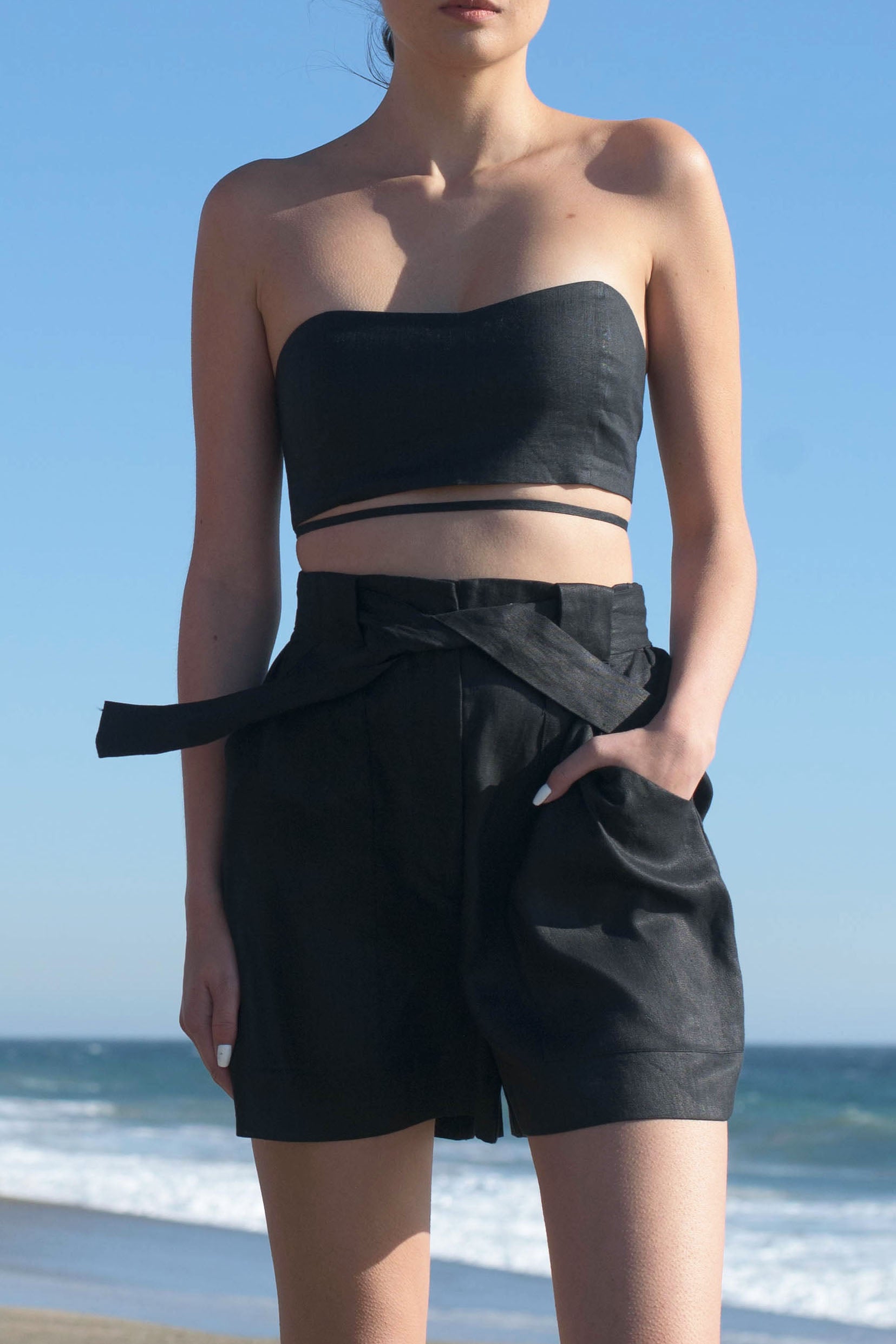 Mia Linen Twill Shorts