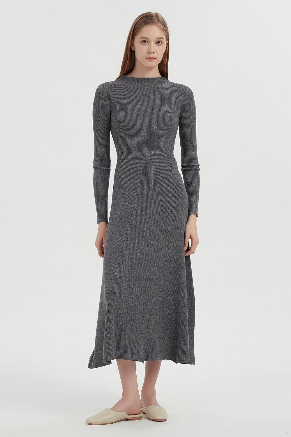 Anita Long Sleeve Merino Wool Dress